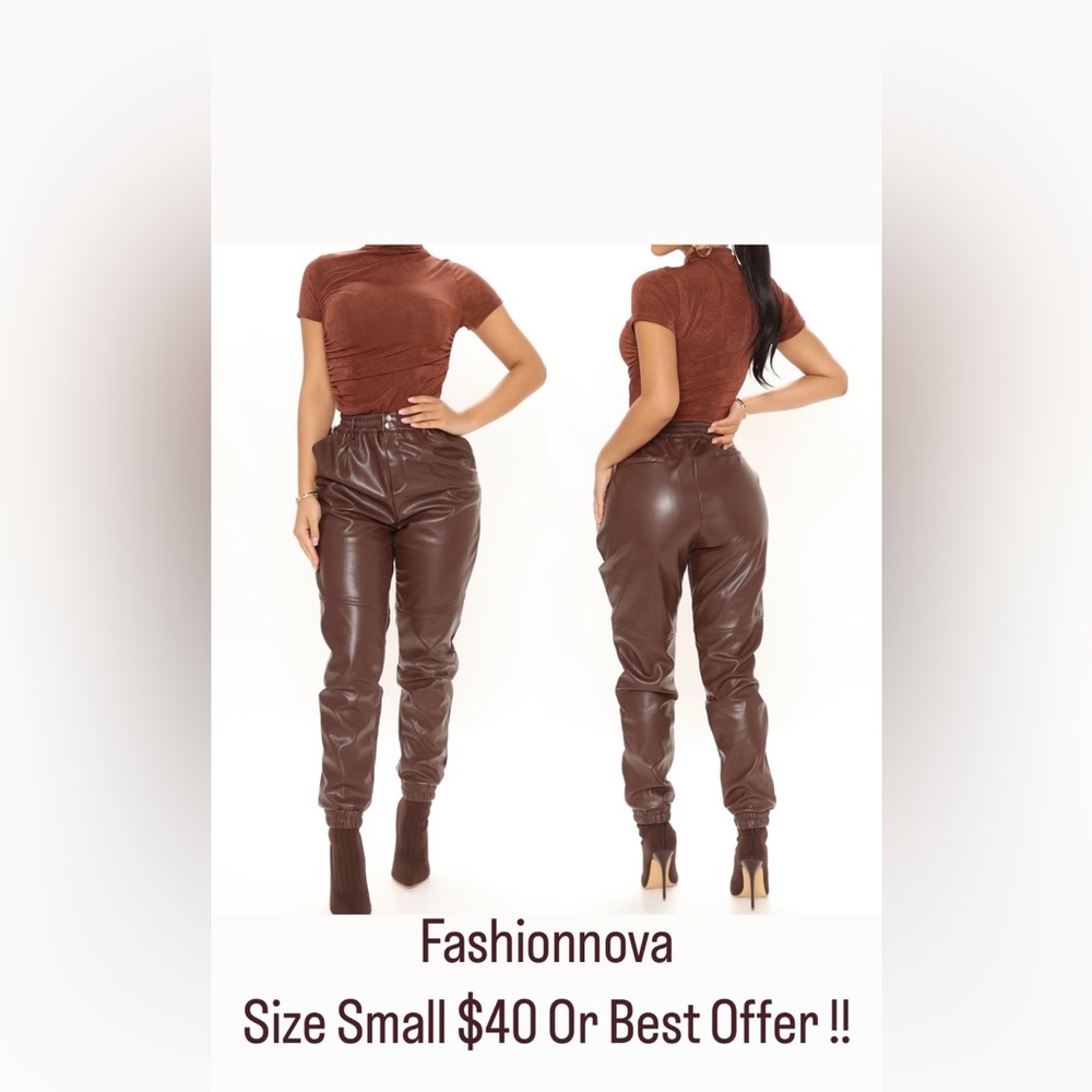 Women’s Leather Joggers